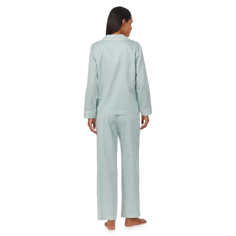 Lauren Ralph Lauren Classic Woven L/S Notch Collar Pajama Set image number 1